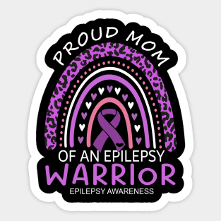 Proud Mom Of An Epilepsy Warrior, Epilepsy awareness month, Epilepsy awareness day Sticker